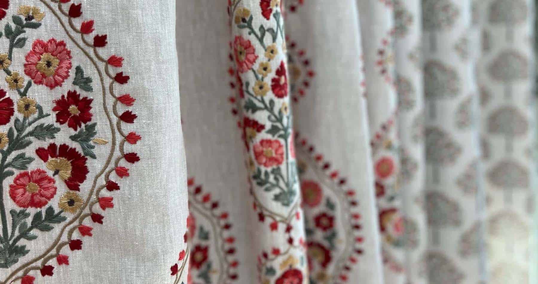 close up of fabric samples at no naked windows studio