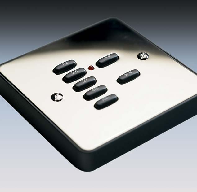 wall control panel for electric curtains